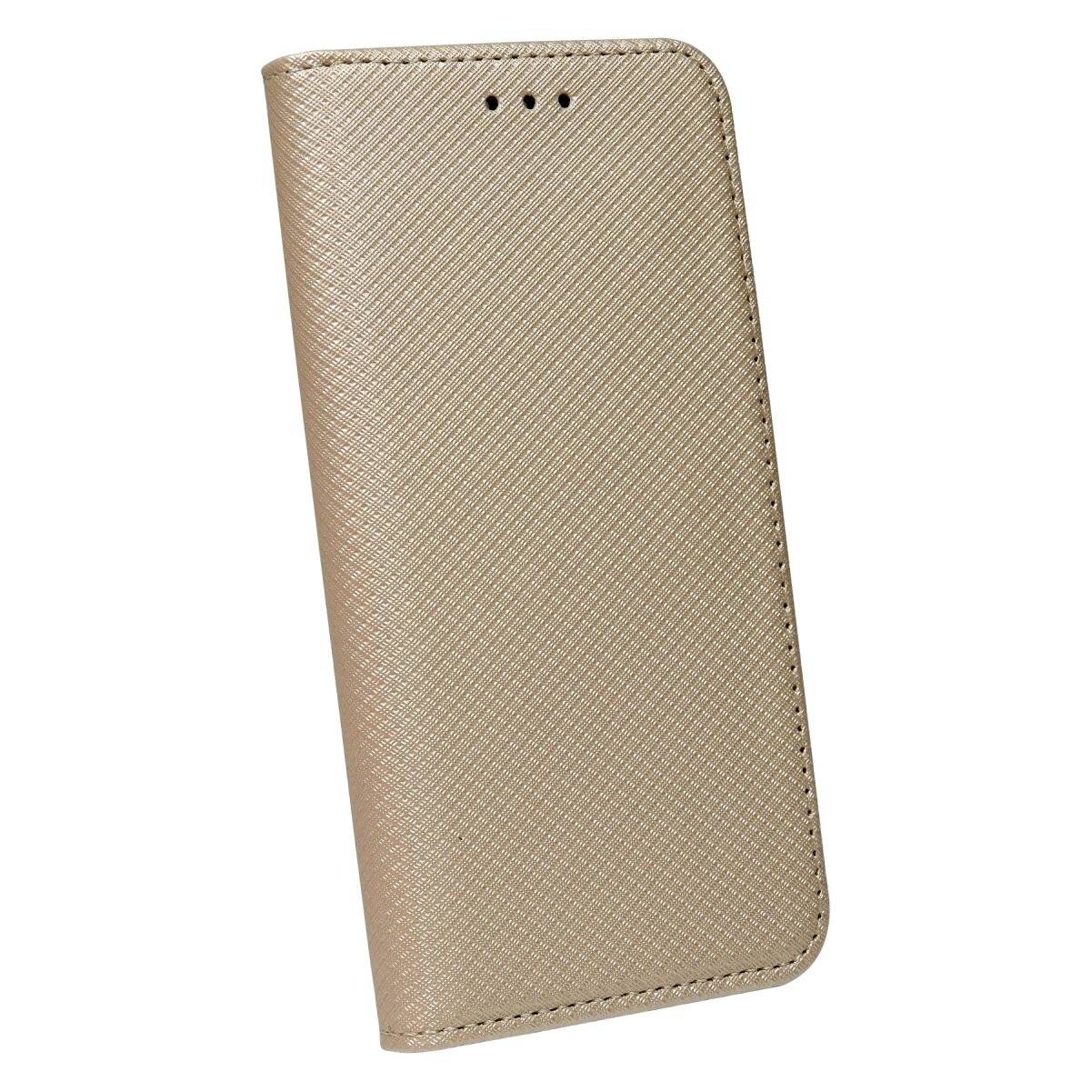 Smart Magnet Tasche Hülle Flip Cover kompatibel mit iPhone 15 Plus Gold