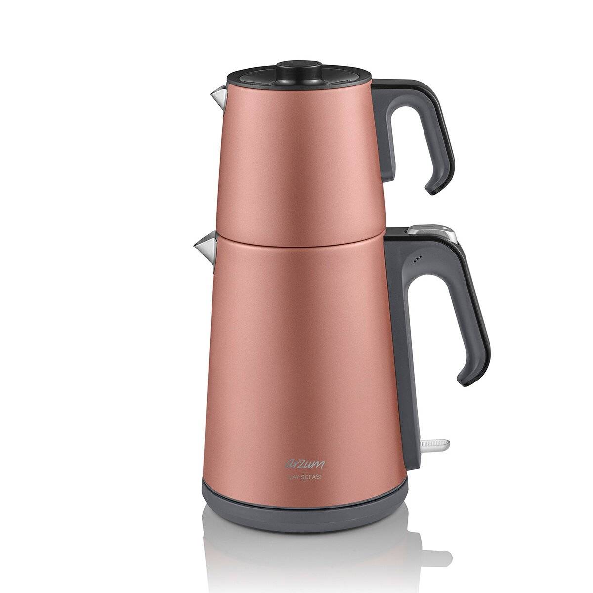 Arzum AR3080 Teebecher Teemaschine, Edelstahl, Wasserkocher 1,8l Rosa