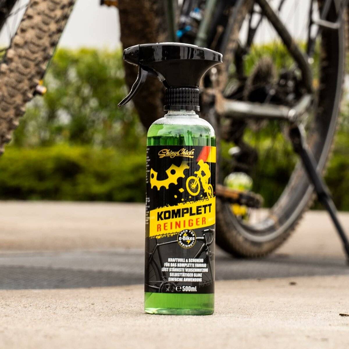 ShinyChiefs BIKE KOMPLETTREINIGER - Kraftvoller Fahrradreiniger mit materialschonender Formel - 500ml