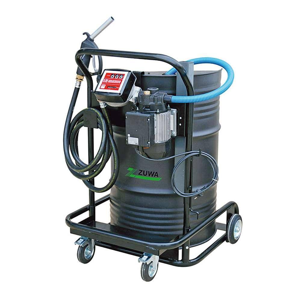 Mobile Ölzapfstelle Viscotroll 70 mit Zählwerk K33 - 25 l/min - 6 bar -1" IG - Trolley mit Flügelzellenpumpe