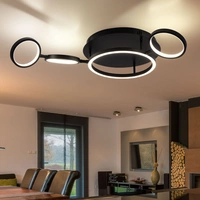 Deckenleuchte Deckenlampe LED Esszimmer Wohnzimmerlampe modern LED schwarz in Ringform, Metall Kunststoff, 1x 23W 1080lm 3000K, LxBxH 79x39x11,5 cm Deckenleuchte Deckenlampe LED Esszimmer Wohnzimmerlampe modern LED schwarz in Ringform, Metall Kunststoff, 1x 23W 1080lm 3000K, LxBxH 79x39x11,5 cm