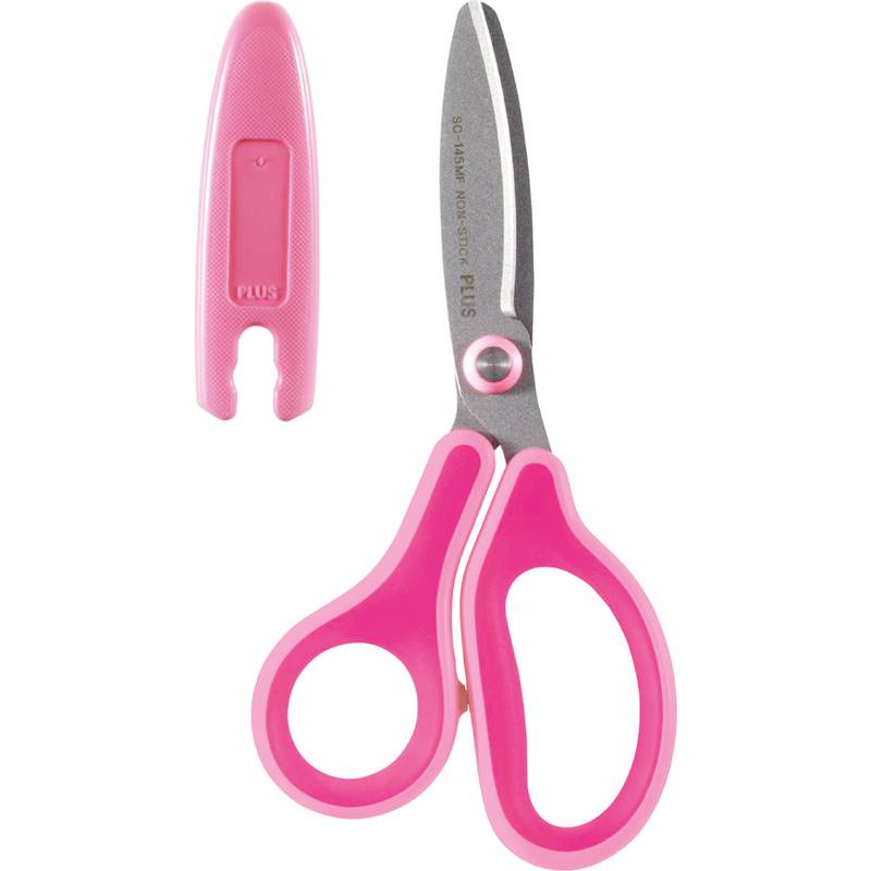 Kinderschere Fitcut Curve - 14,5 cm pink rund inkl. Klingenschutz und Namensstic.