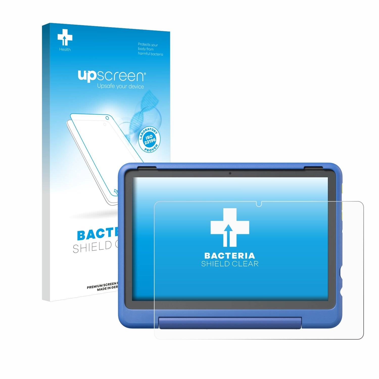 upscreen Bacteria Shield Schutzfolie für Amazon Fire HD 10 Kids Pro 2023 -