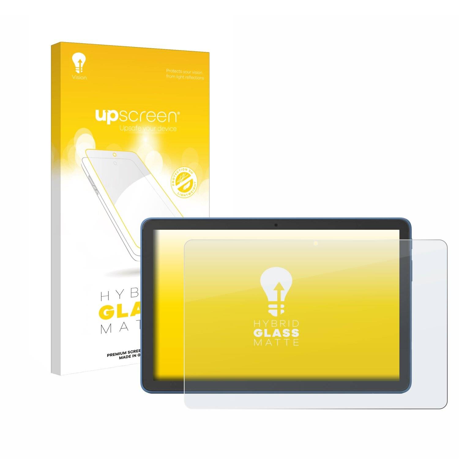 upscreen Hybrid Glas Matt Panzer-Folie für Amazon Fire HD 10 2023 (13.
