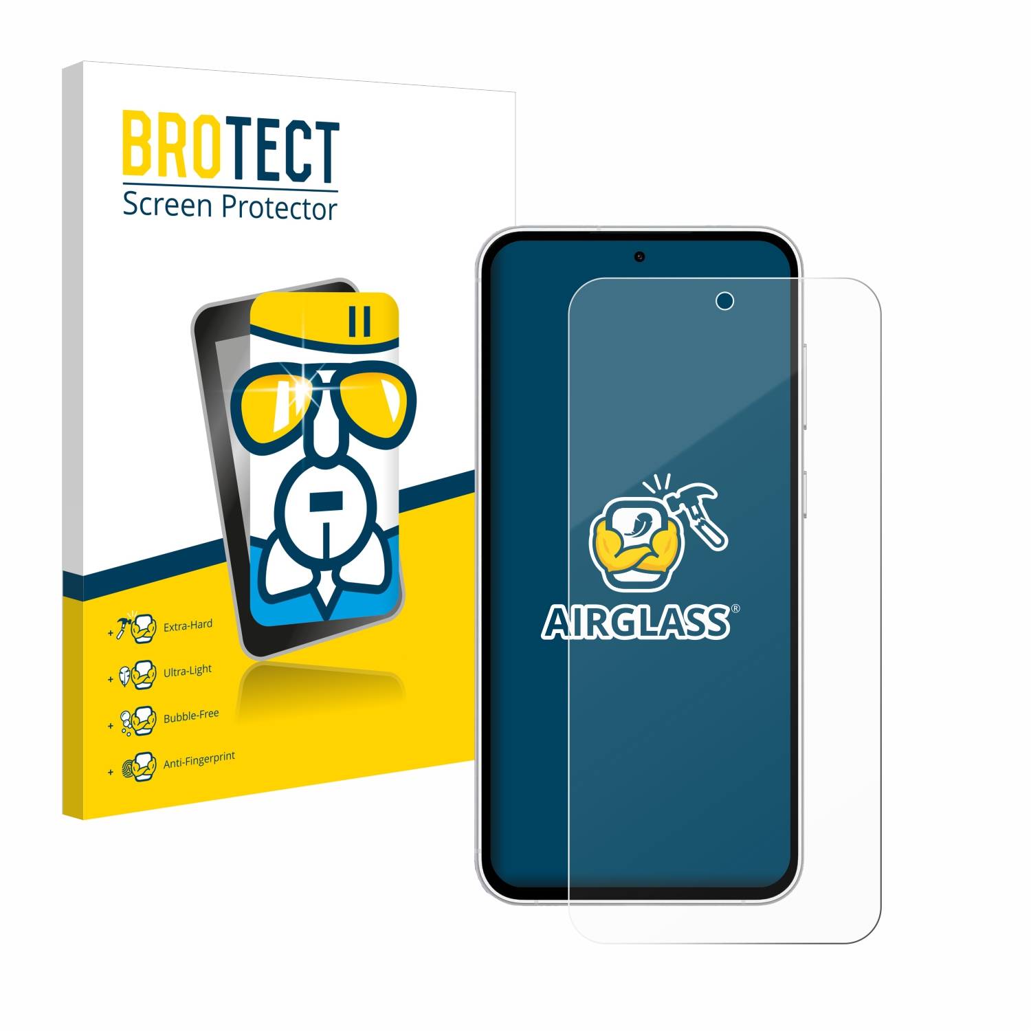 BROTECT AirGlass Glas Panzer-Folie für Samsung Galaxy S23 FE - Schutzglas