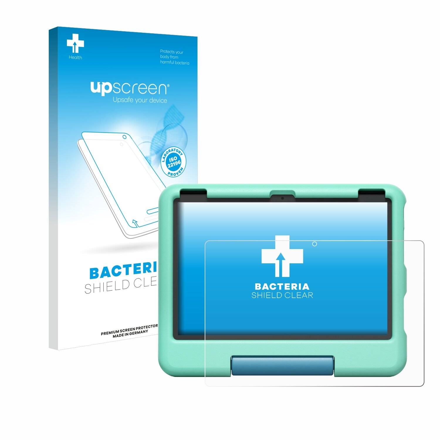 upscreen Bacteria Shield Schutzfolie für Amazon Fire HD 10 Kids 2023 -