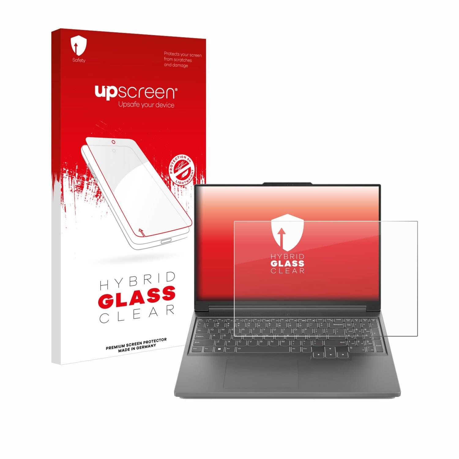 upscreen Hybrid Glas Panzer-Folie für Lenovo Legion Slim 5