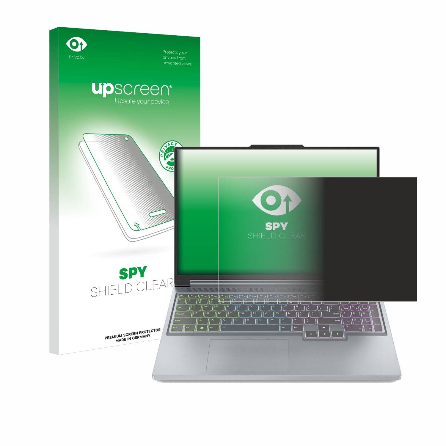 upscreen Spy Shield Sichtschutz-Folie für Lenovo Legion Slim 5 Gen 8