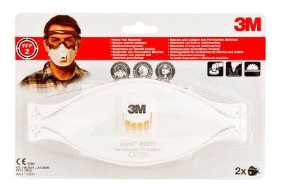 3M 9322C2, FFP2, Weiß, 2 Stück(e)