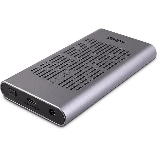Lindy USB 3.2 Dual M.2 NVMe SSD Gehäuse mit Clone Lindy USB 3.2 Dual M.2 NVMe SSD Gehäuse mit Clone