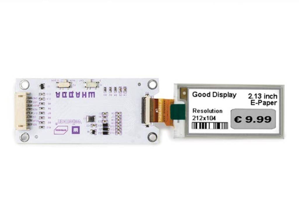 2.13" E-INK ANZEIGEMODUL - SCHWARZ / WEIß