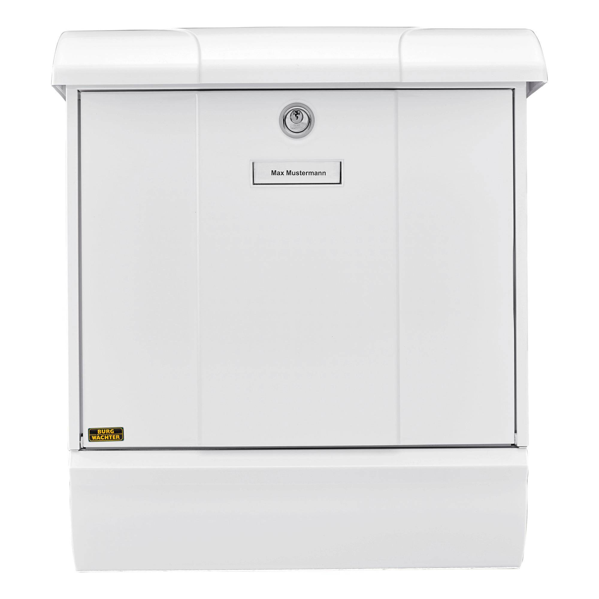 BURG WÄCHTER Briefkasten + Box OLYMP-SET 91600 W Farbe weiß