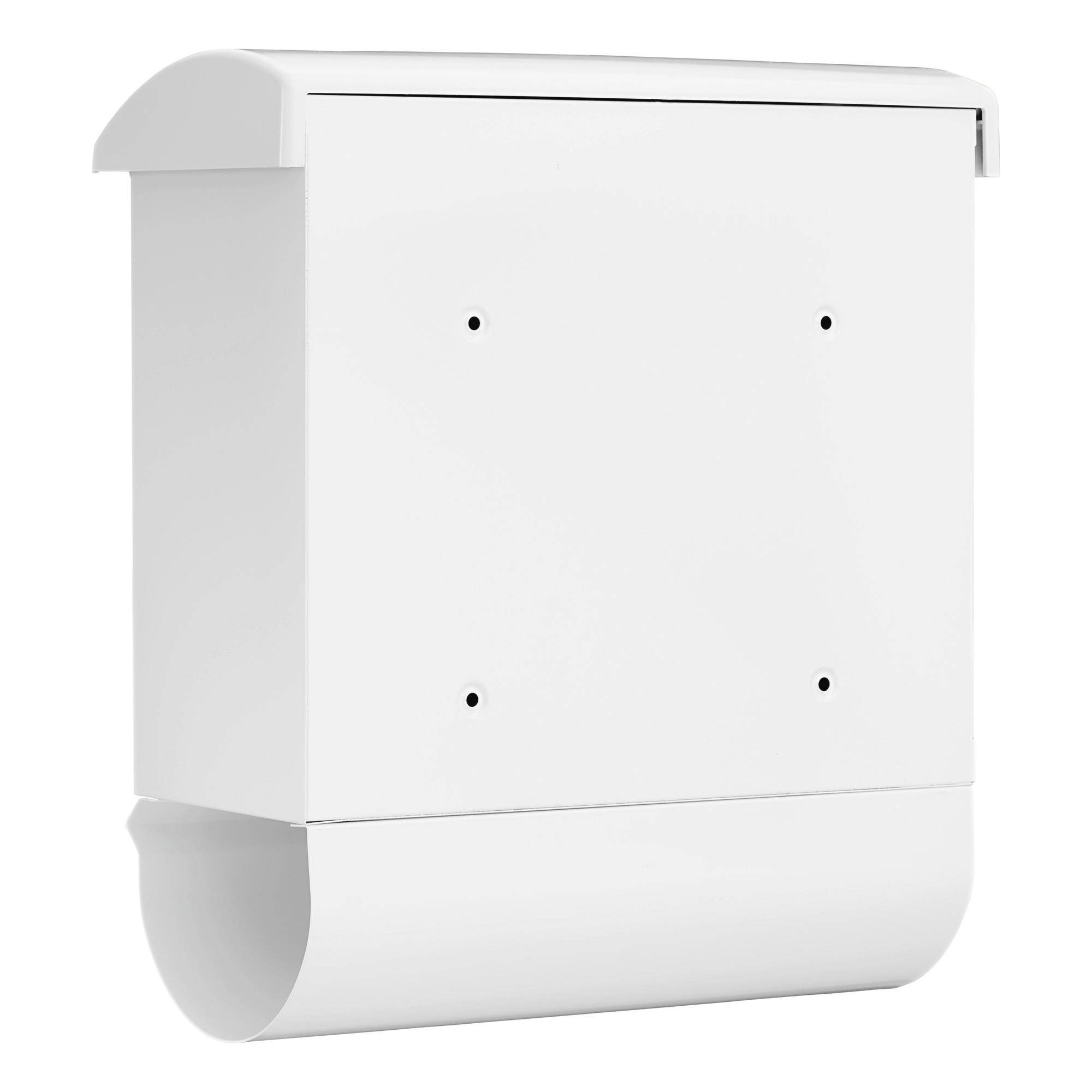 BURG WÄCHTER Briefkasten + Box OLYMP-SET 91600 W Farbe weiß