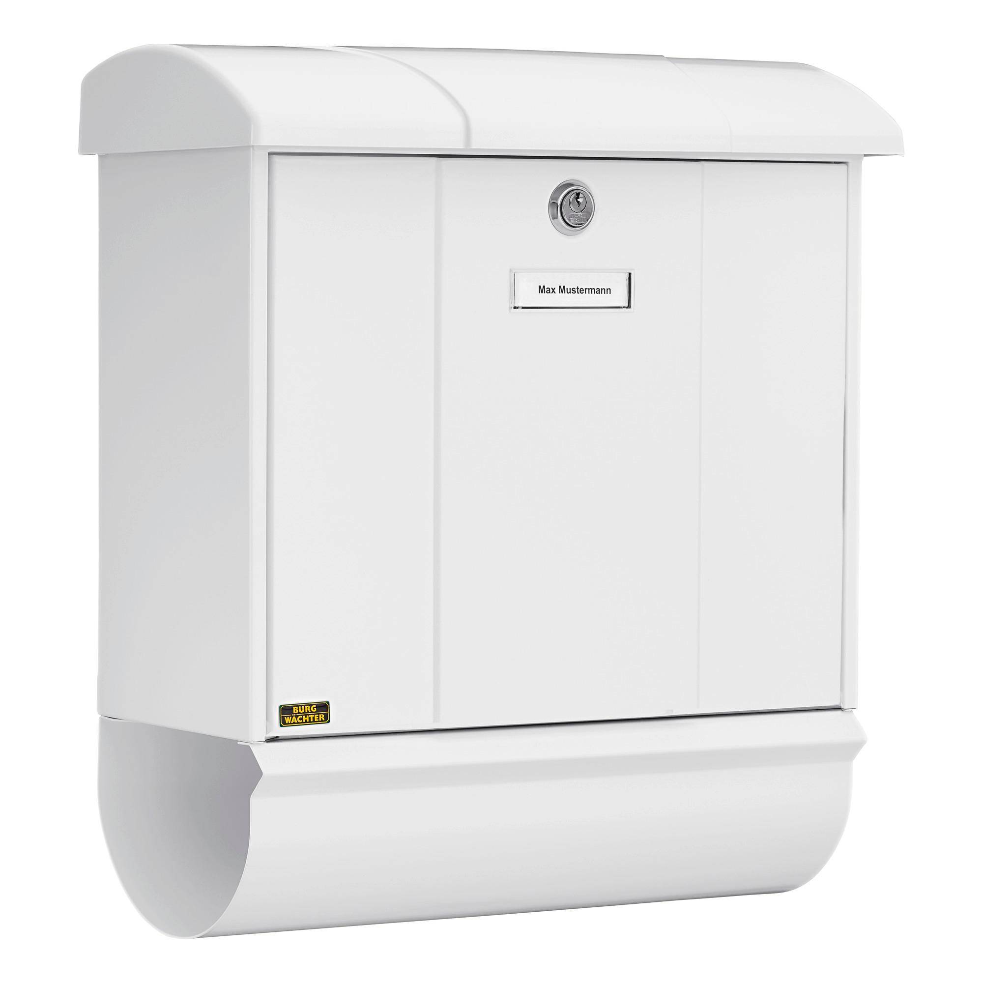 BURG WÄCHTER Briefkasten + Box OLYMP-SET 91600 W Farbe weiß