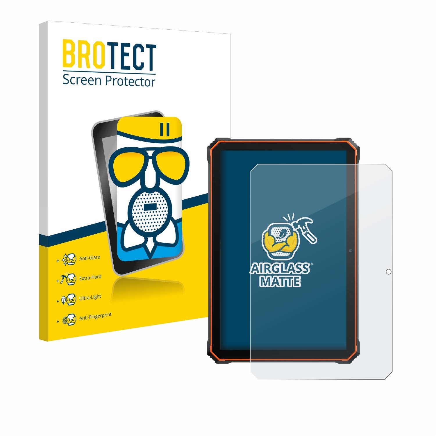 BROTECT AirGlass Matt Glas Panzer Folie für Blackview Active 6