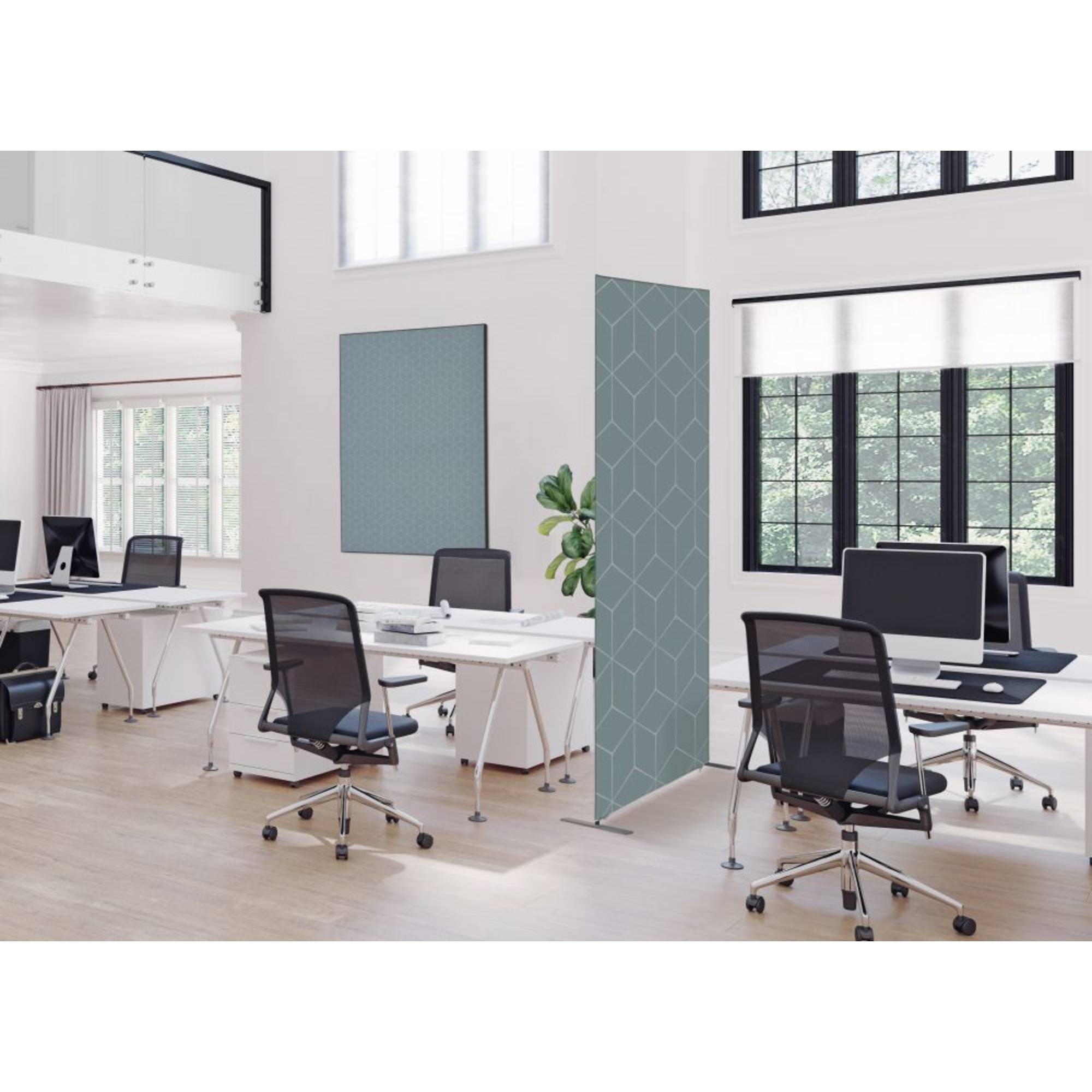 Showdown Wanddekoration Set A2 Hexagon gr