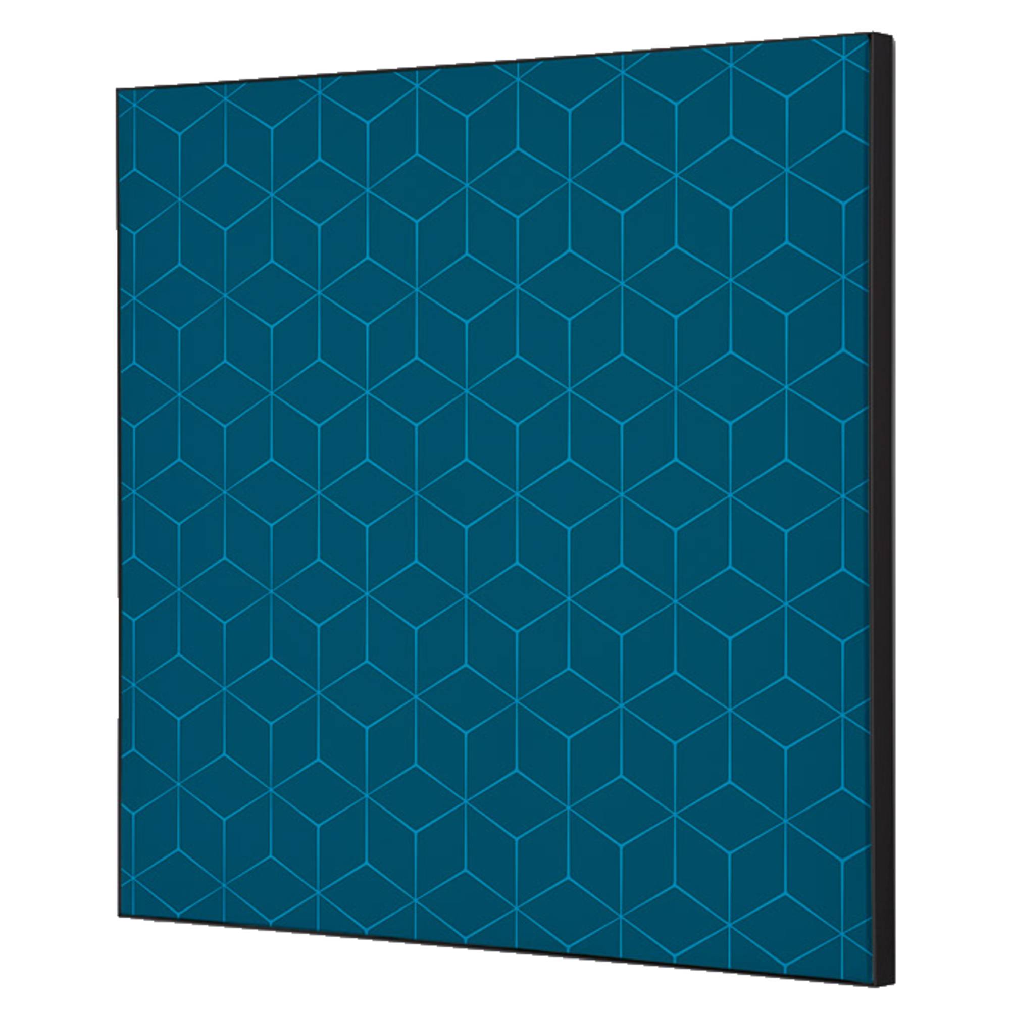 Showdown Wanddekoration Set 40x40cm Hexagon bl
