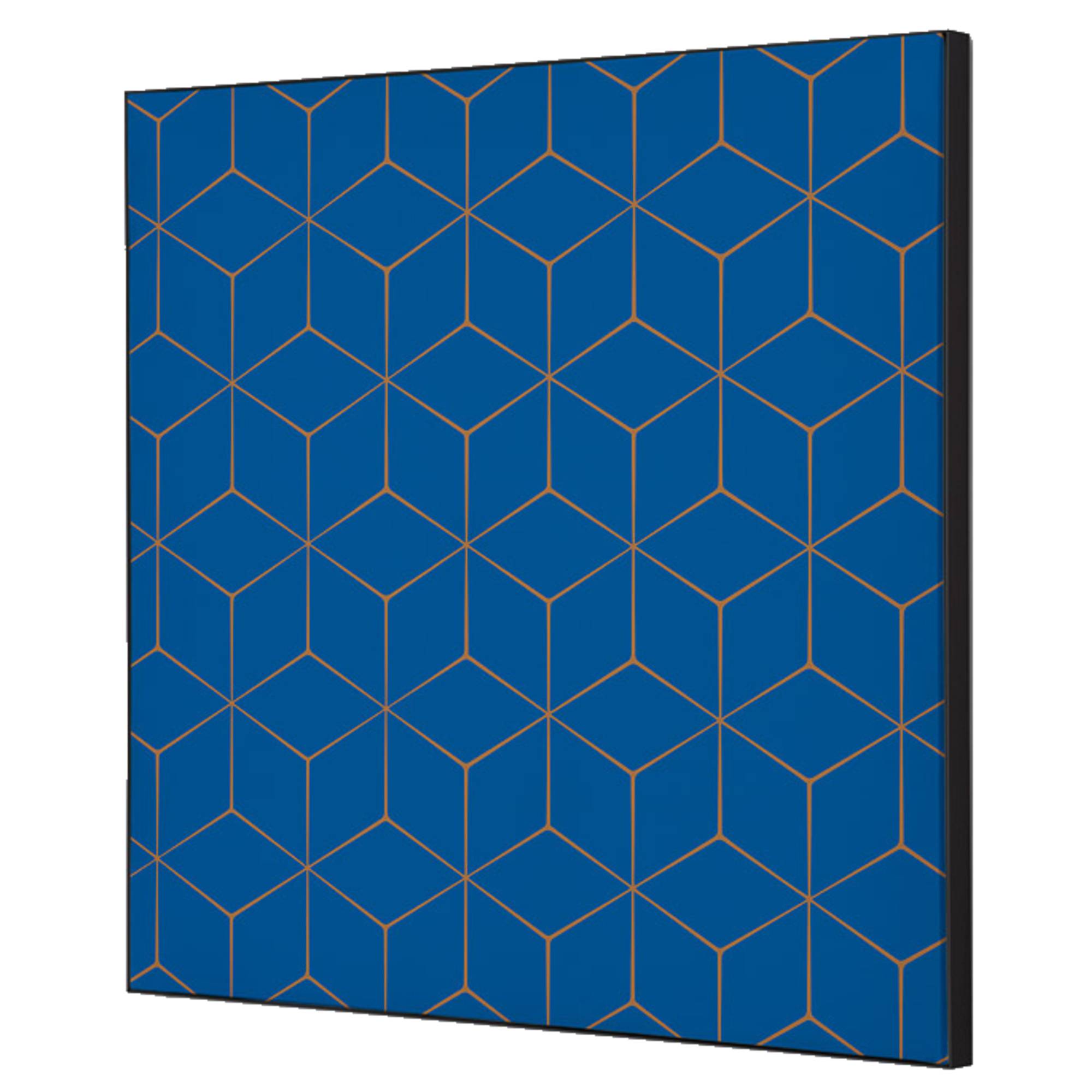Showdown Wanddekoration Set 40x40cm Hexagon bl/br