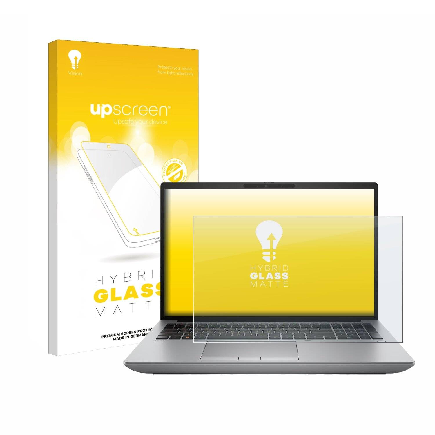 upscreen Hybrid Glas Matt Panzer-Folie für HP ZBook Fury 16