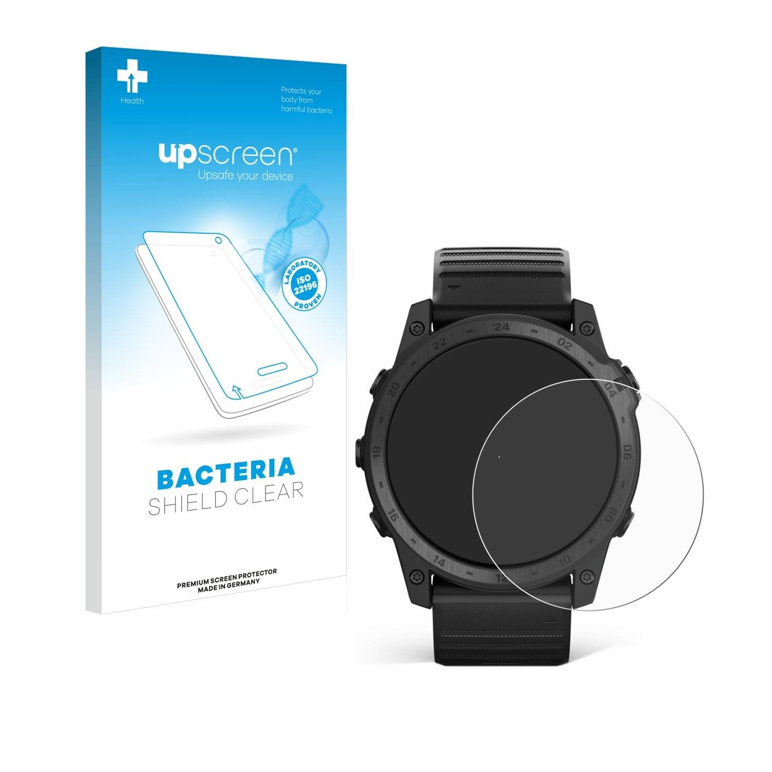 upscreen Bacteria Shield Schutzfolie für Garmin Tactix 7 AMOLED -