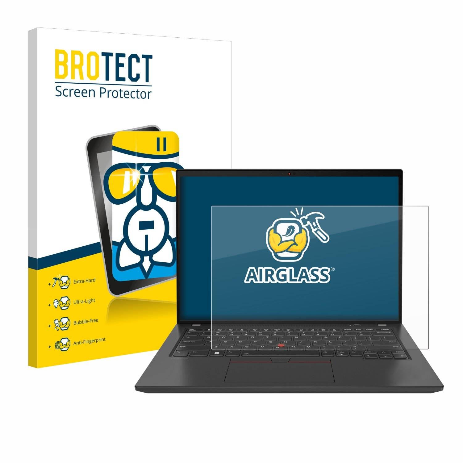 BROTECT AirGlass Glas Panzer-Folie für Lenovo ThinkPad T16 Gen 3 16 -