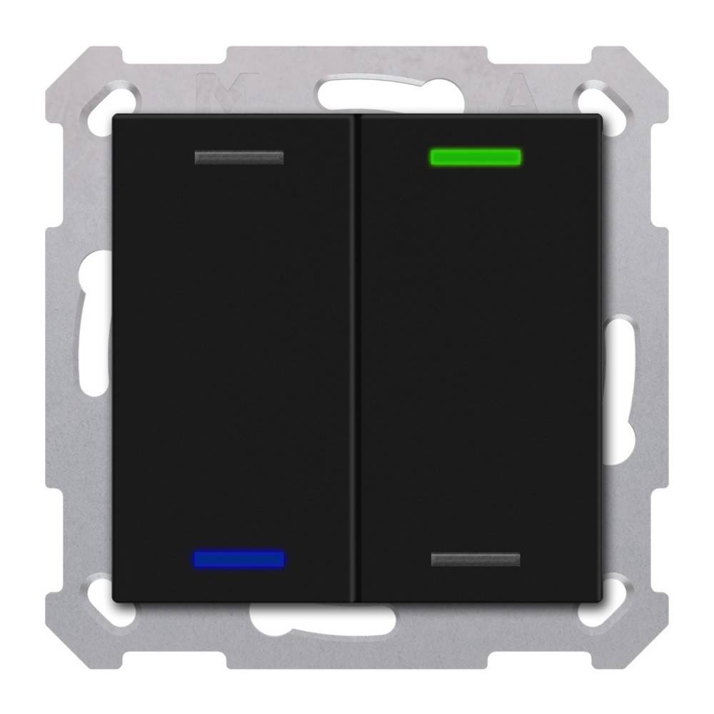 MDT technologies KNX Taster Light 55 2-fach BE-TAL55T206.01