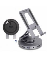 Delock Tablet und Notebook Dockingstation 4K mit integrierter Halterung HDMI USB Hub Lade-/Dockingstation