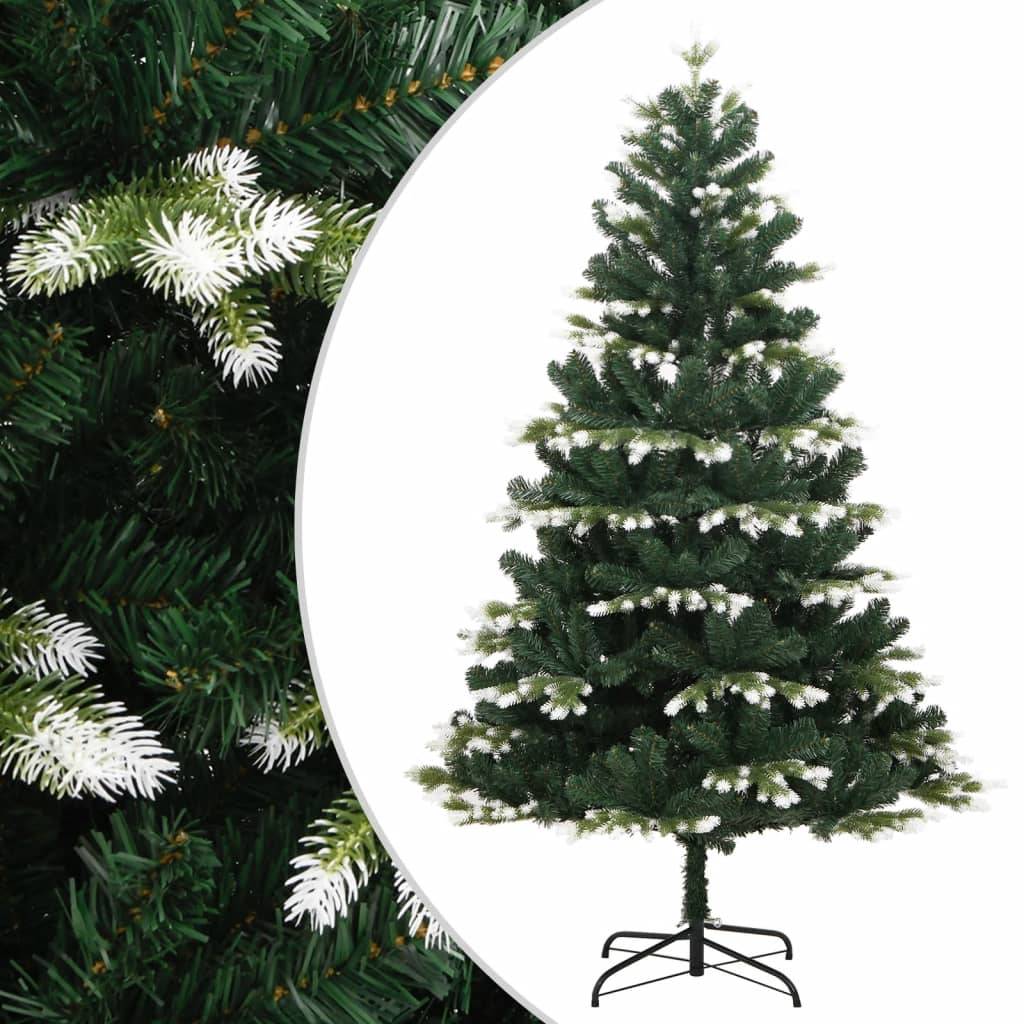 vidaXL Künstlicher Weihnachtsbaum Klappbar Beschneit 240 cm