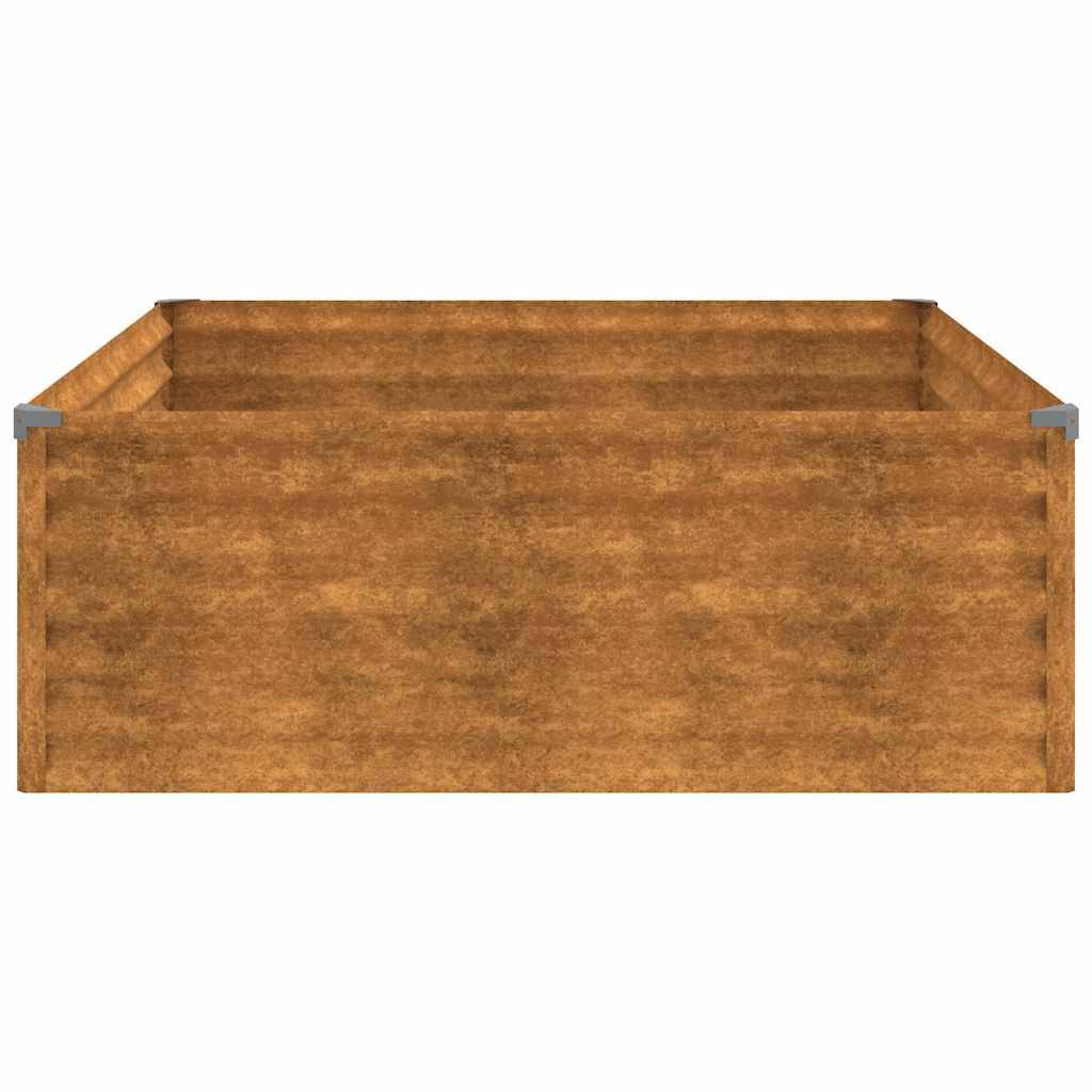 vidaXL Hochbeet 100x100x36 cm Cortenstahl