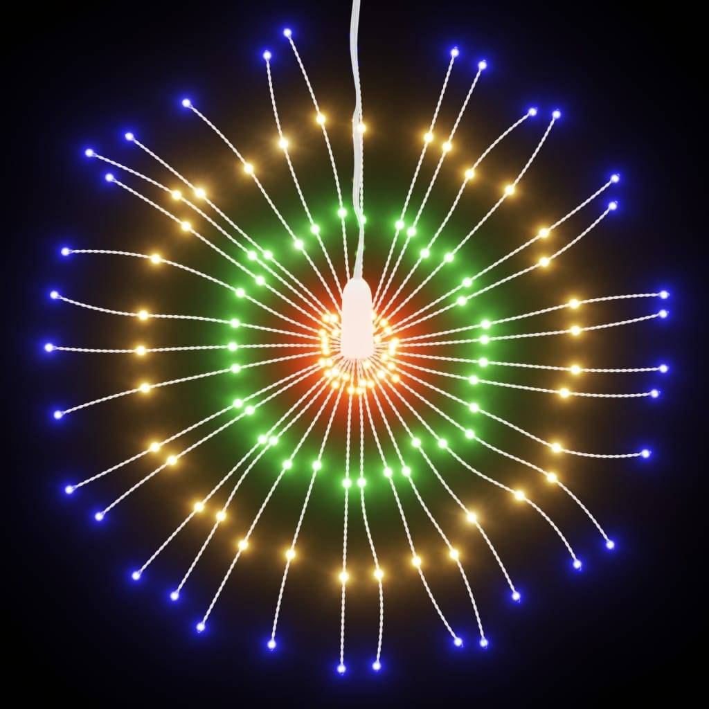 vidaXL Weihnachtsbeleuchtungen Feuerwerk 2 Stk. 140 LEDs Mehrfarbig