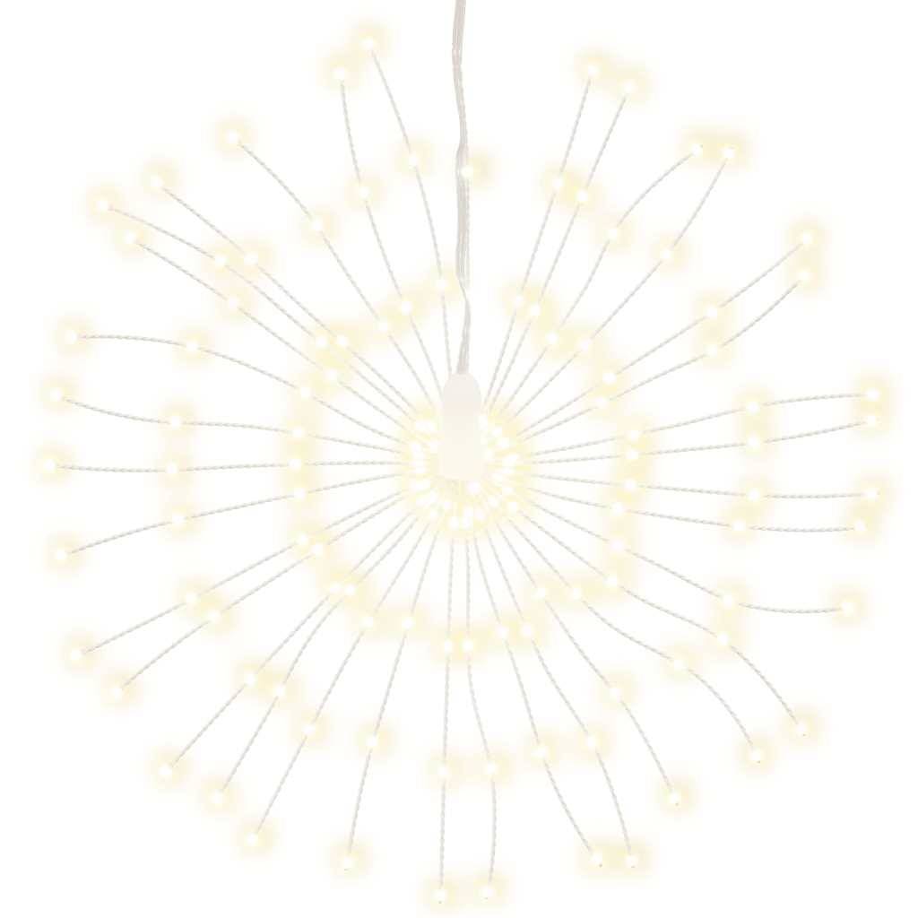 vidaXL Weihnachtsbeleuchtung Feuerwerk 140 LEDs Warmweiß 17 cm