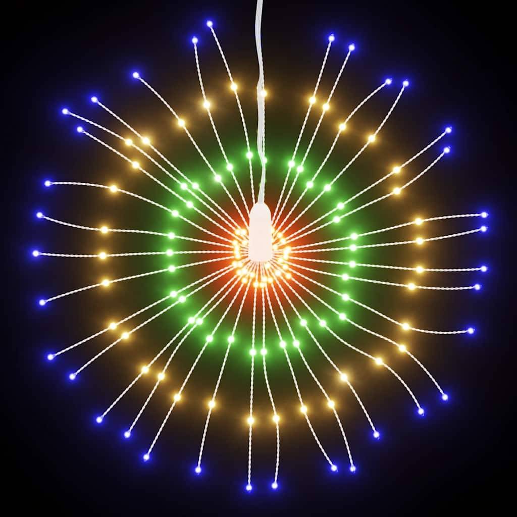vidaXL Weihnachtsbeleuchtungen Feuerwerk 4 Stk. 140 LEDs Mehrfarbig