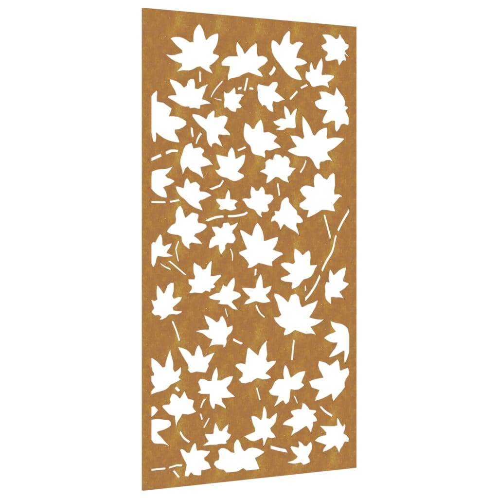 vidaXL Garten-Wanddeko 105x55 cm Cortenstahl Ahornblatt-Design