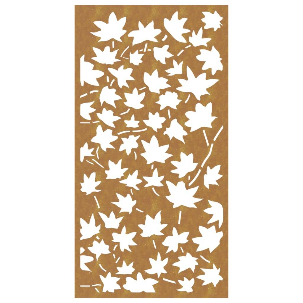 vidaXL Garten-Wanddeko 105x55 cm Cortenstahl Ahornblatt-Design