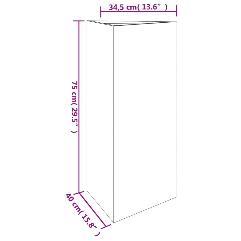vidaXL Pflanzkübel 40x34,5x75 cm Cortenstahl