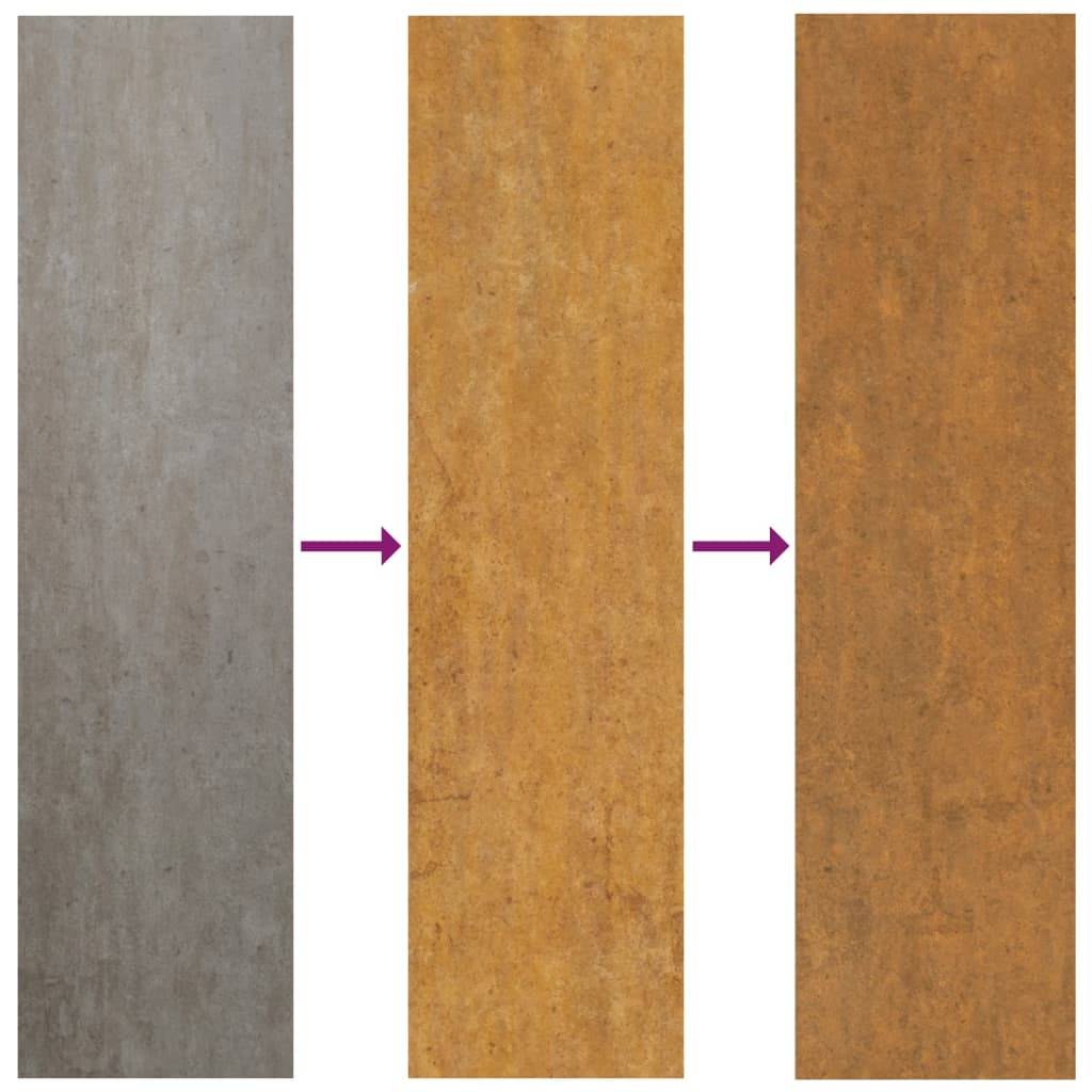 vidaXL Wand-Pflanzkübel 2 Stk. Rostig Cortenstahl 46x10x40 cm