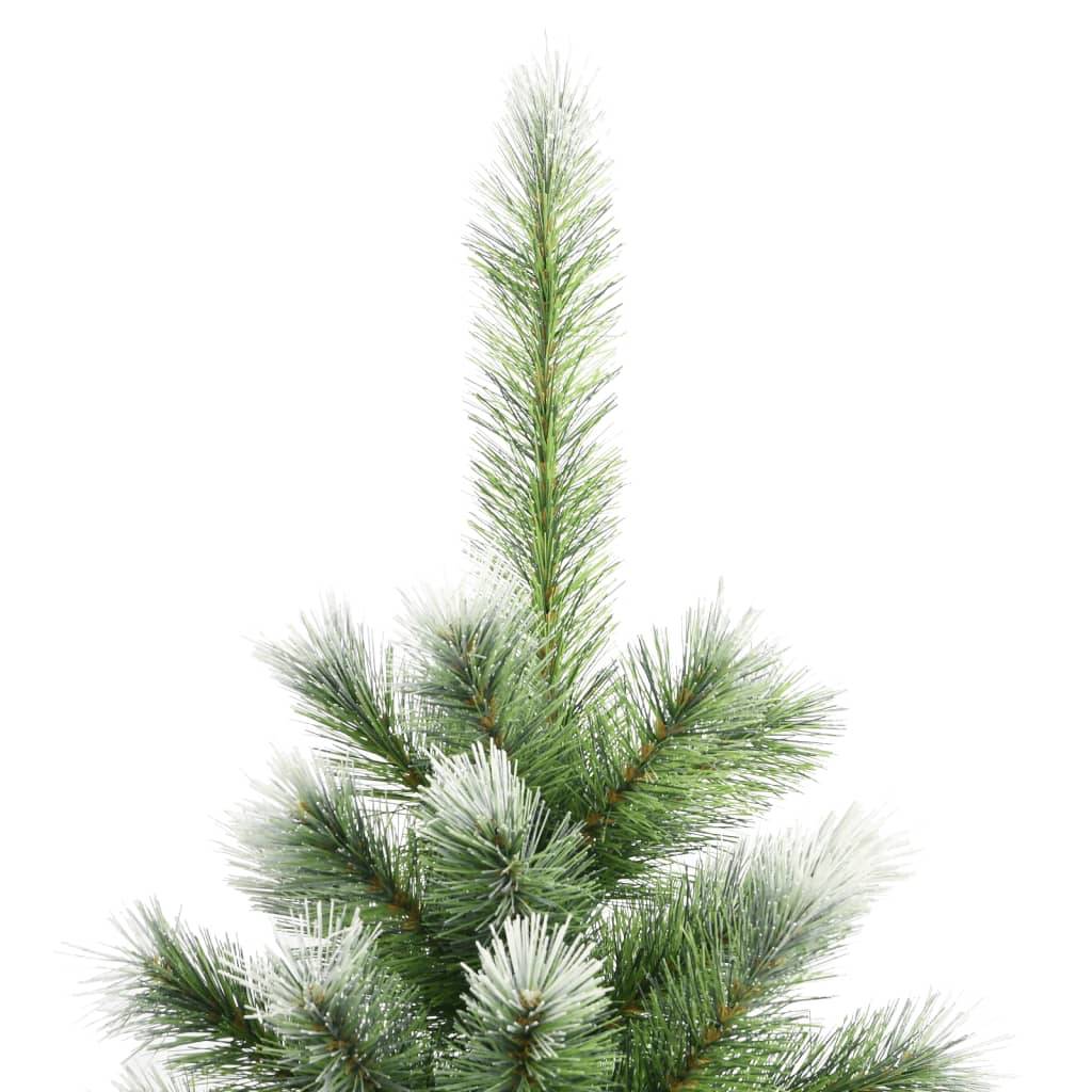 vidaXL Künstlicher Weihnachtsbaum Klappbar Beschneit 210 cm
