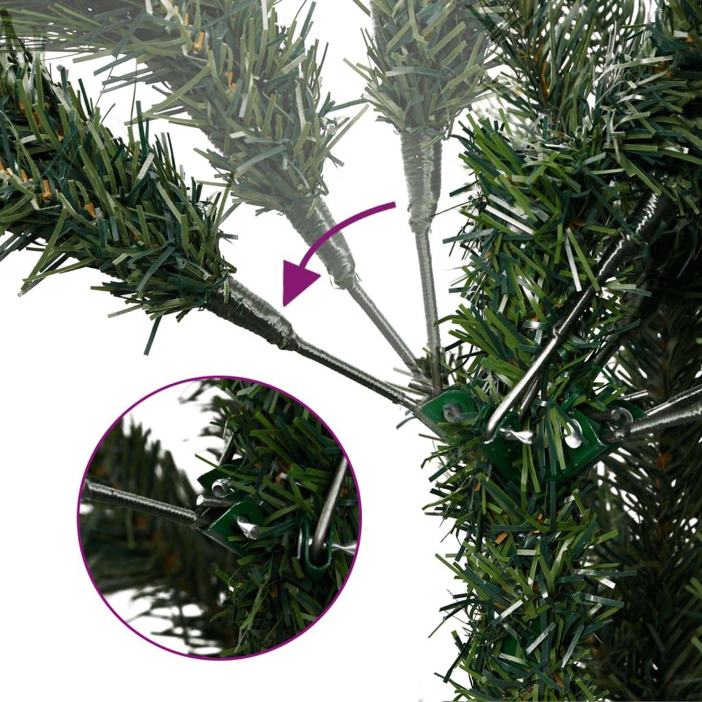 vidaXL Künstlicher Weihnachtsbaum Klappbar mit Ständer Grün 150 cm