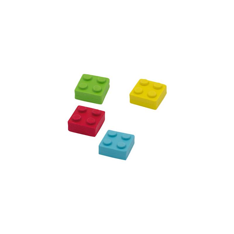 WEDO Kunststoff-Radierer Bausteine "BRICKY", 4er Set