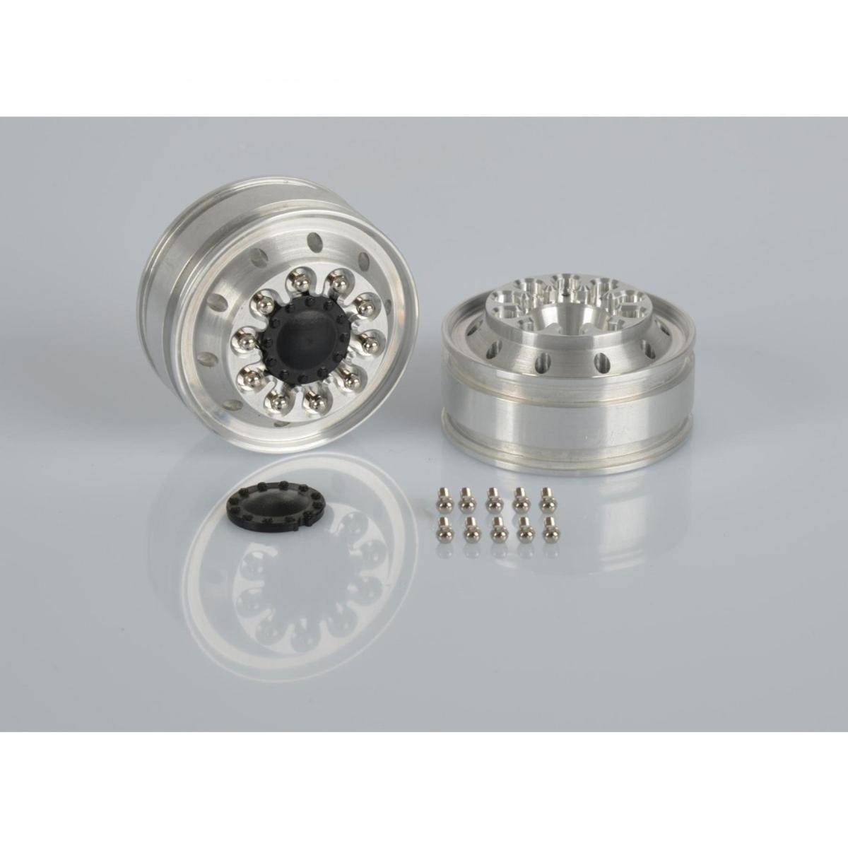 907272 - Modellbauteil,1:14 Alu Felge schmal Rundl. (2) AG-VA