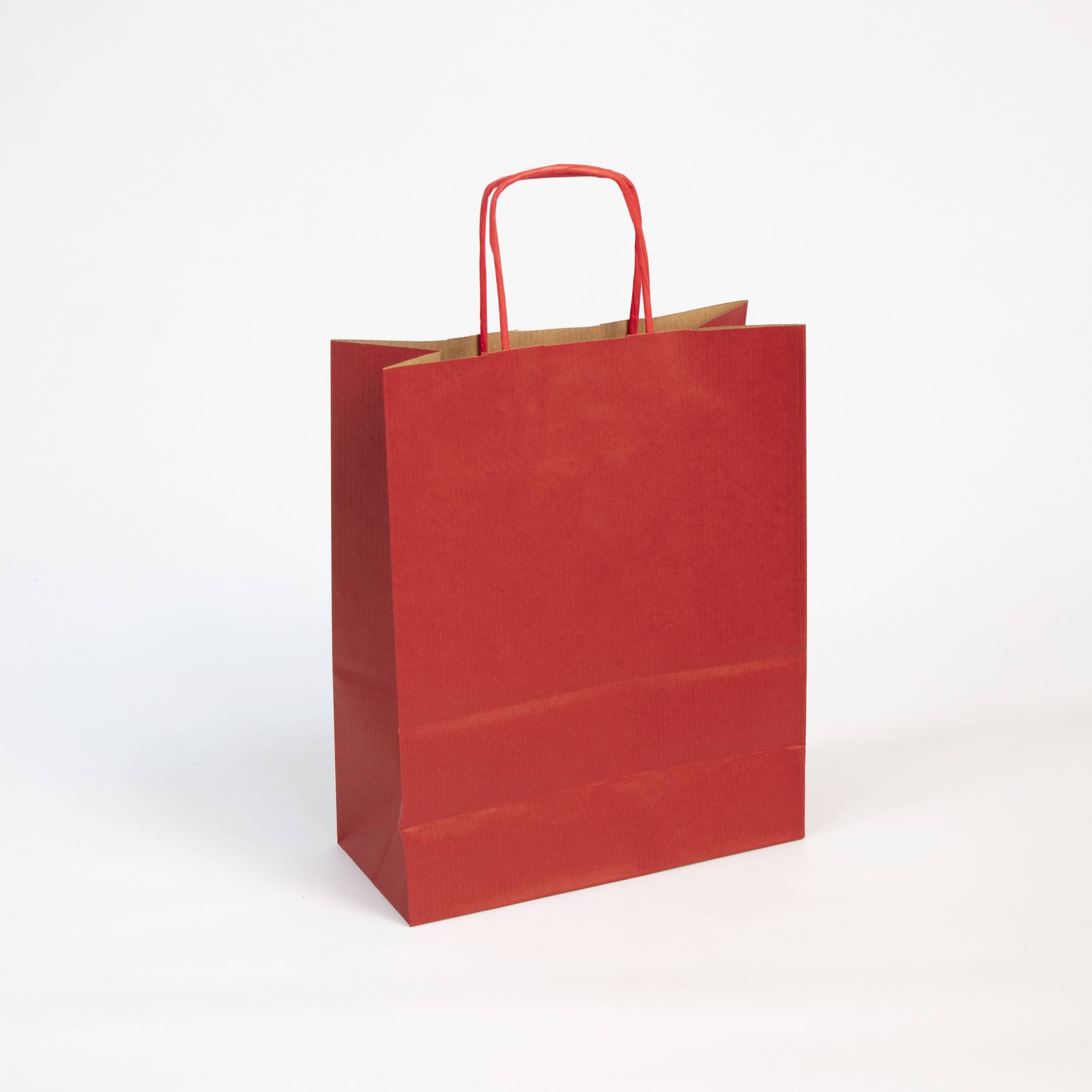 Clairefontaine 25 Geschenktaschen 220x100x290, kraft weiß, rot - Rot 395702C