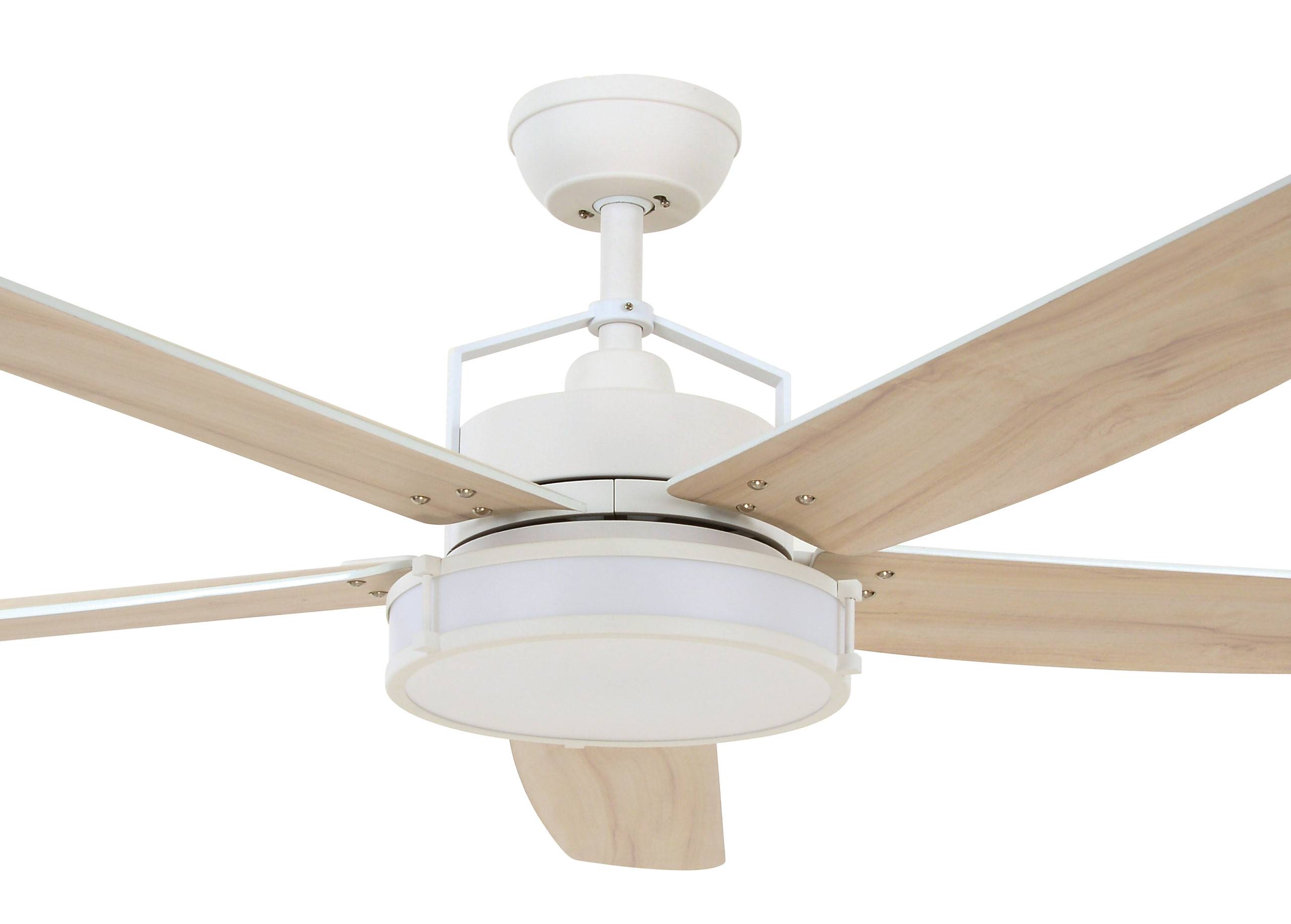 DC Deckenventilator Louisville Weiß mit LED