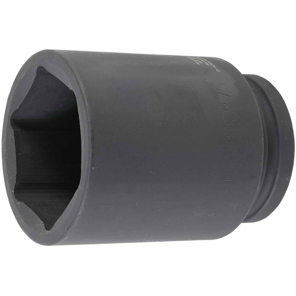 Kraft-Einsätze - Phosphatiert - Antriebsprofilgröße 25 mm - Schlüsselweite 75 mm - Länge 120 mm