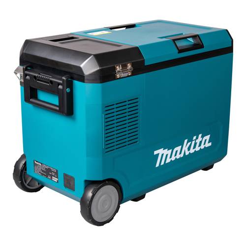 MAKITA CW004G - Akku-Kompressor-Kühl- und Wärmebox (18V LXT & 40V XGT | LED-Display | Tragegriff & Transportrollen |
