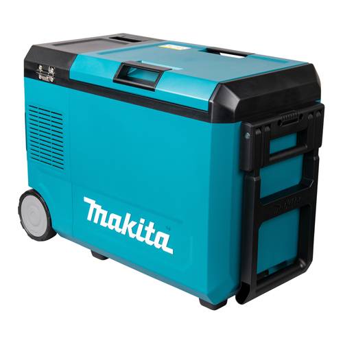 MAKITA CW004G - Akku-Kompressor-Kühl- und Wärmebox (18V LXT & 40V XGT | LED-Display | Tragegriff & Transportrollen |