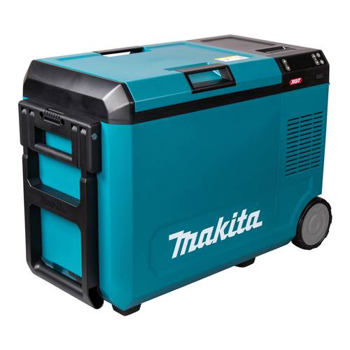 MAKITA CW004G - Akku-Kompressor-Kühl- und Wärmebox (18V LXT & 40V XGT | LED-Display | Tragegriff & Transportrollen |