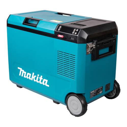 MAKITA CW004G - Akku-Kompressor-Kühl- und Wärmebox (18V LXT & 40V XGT | LED-Display | Tragegriff & Transportrollen |