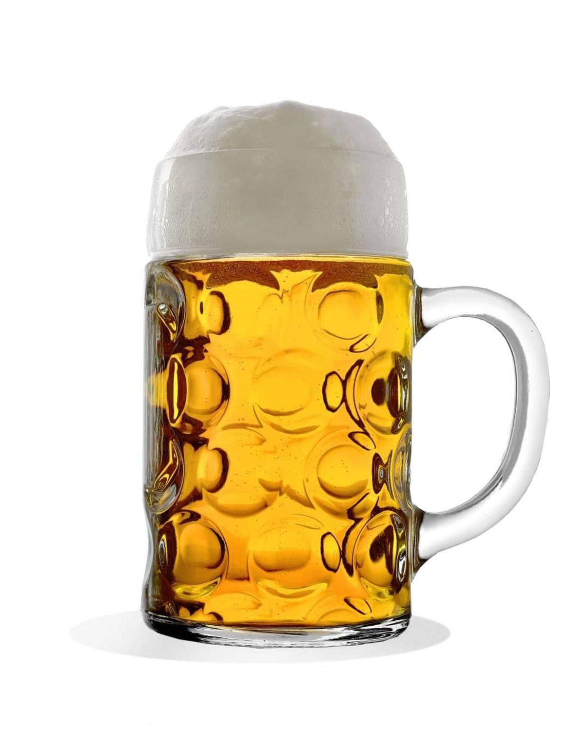 Bierglas, Bierkrug, Maßkrug, Bierseidel 6er Set Biergläser, ISAR - 1 Liter