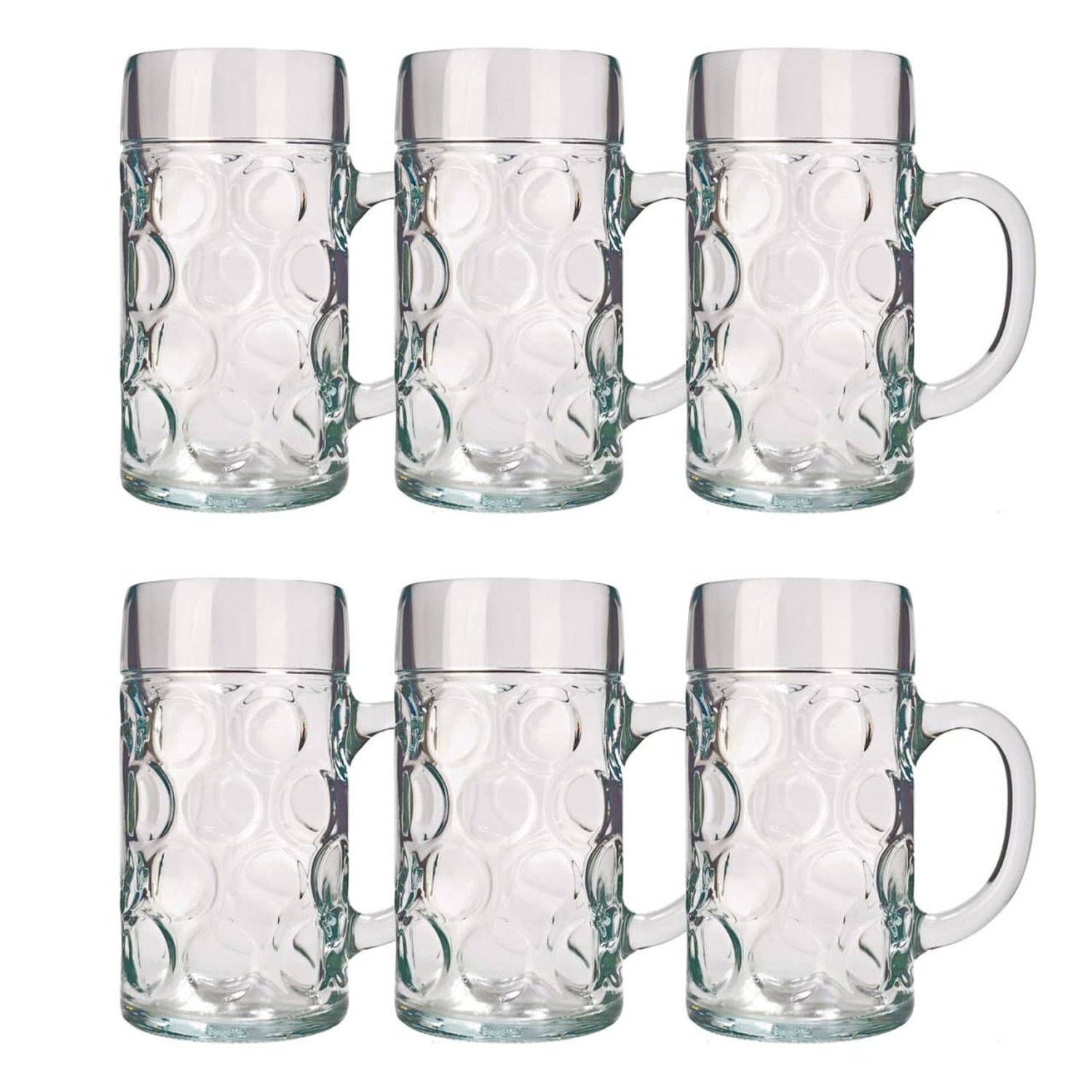 Bierglas, Bierkrug, Maßkrug, Bierseidel 6er Set Biergläser, ISAR - 0,3 Liter