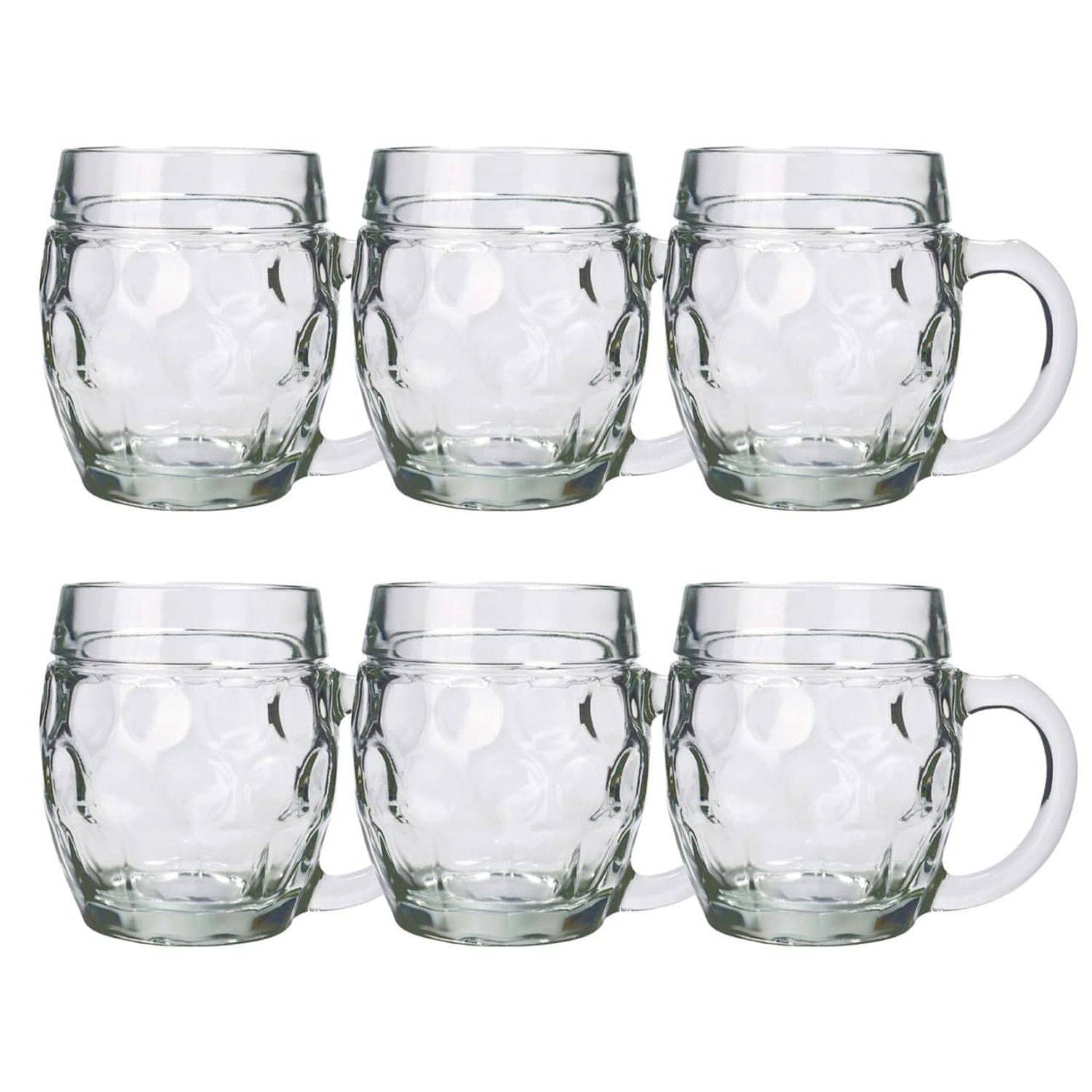 Bierglas, Bierkrug, Maßkrug, Bierseidel 6er Set Biergläser, Tübinger - 0,4 Liter